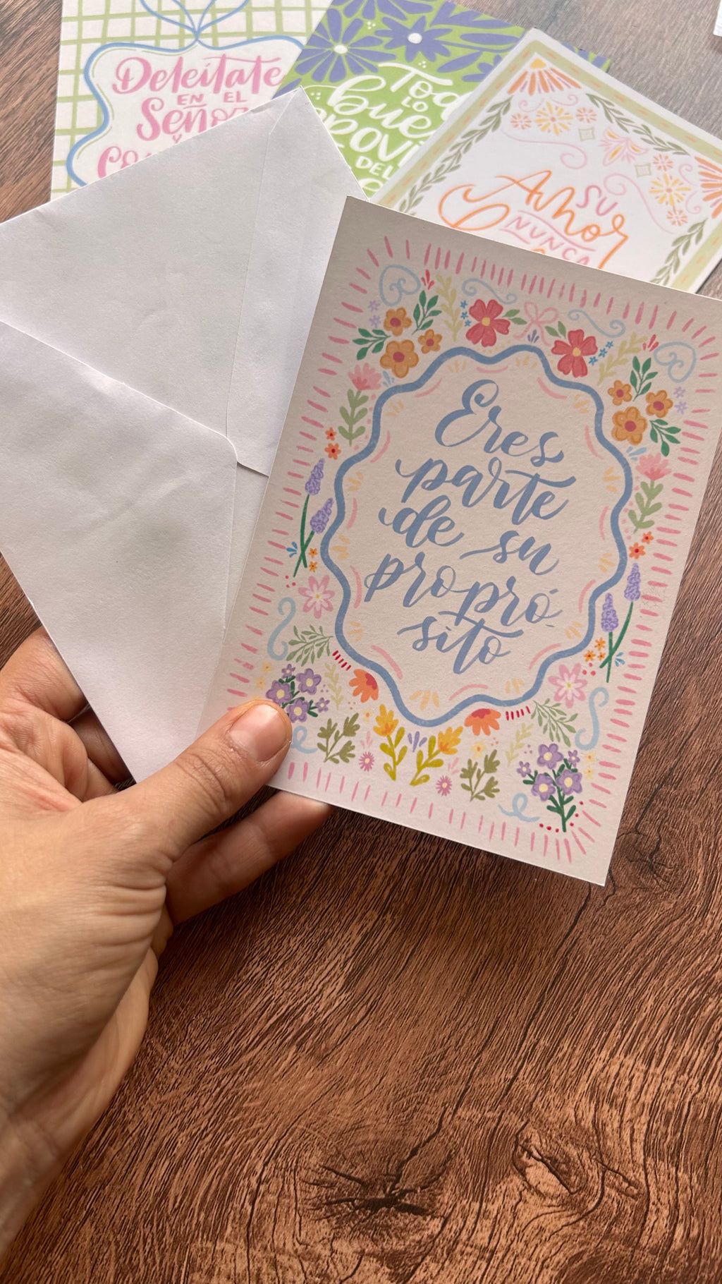 Tarjetas para bendecir