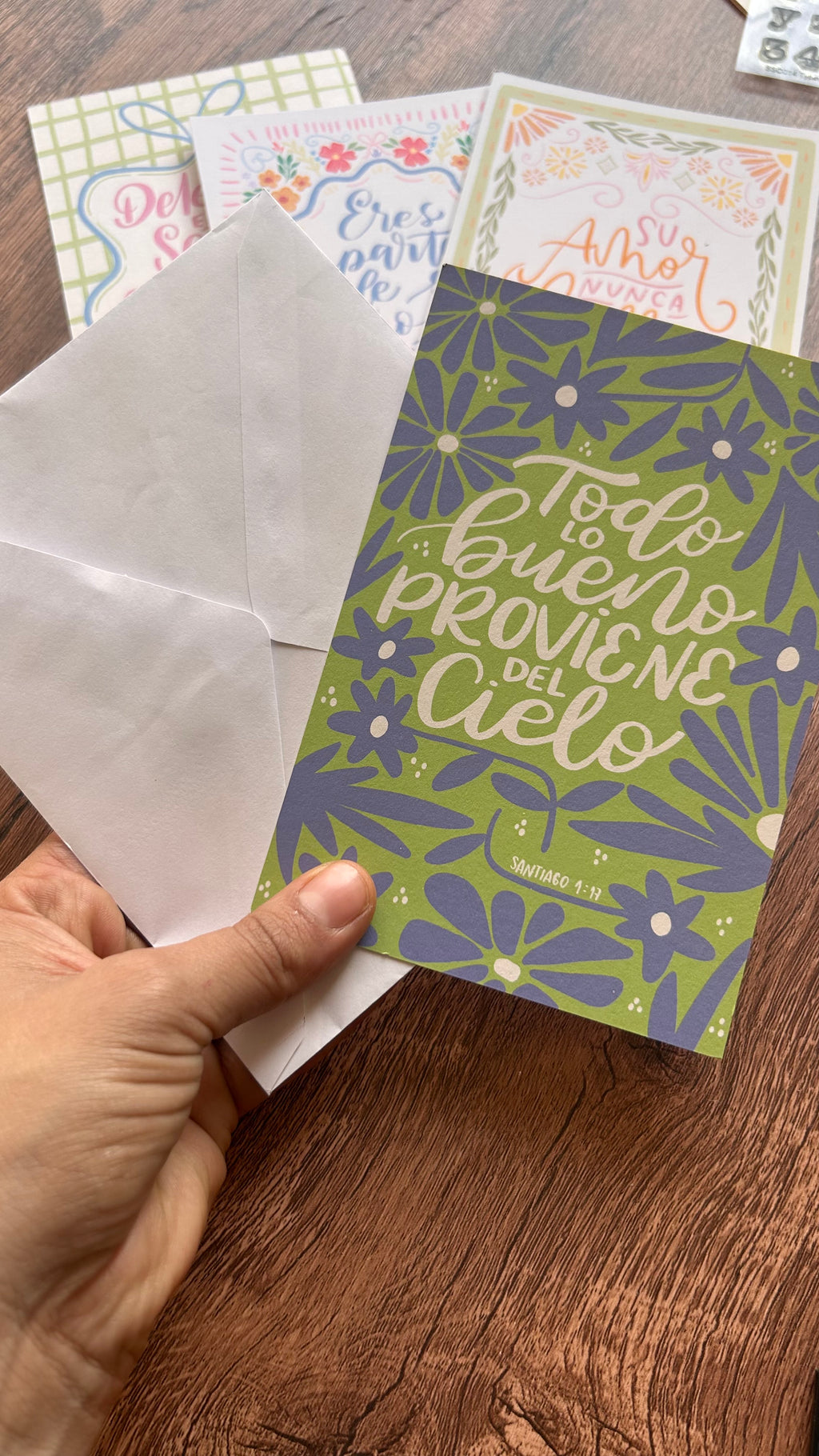 Tarjetas para bendecir