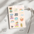 Sheet de 12 stickers digitales (pdf) #4