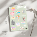 Sheet de 12 stickers digital (pdf) #1